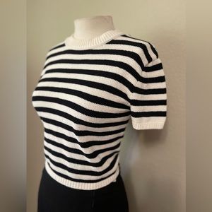 Zara striped knitted top L